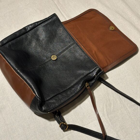 Fossil Leather Black Backpack Purse - Picture 4 of 10